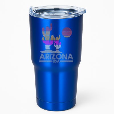 Arizona Usa Gift Vintage Retro Cactus Souvenir Gift Cool Gift Tumbler