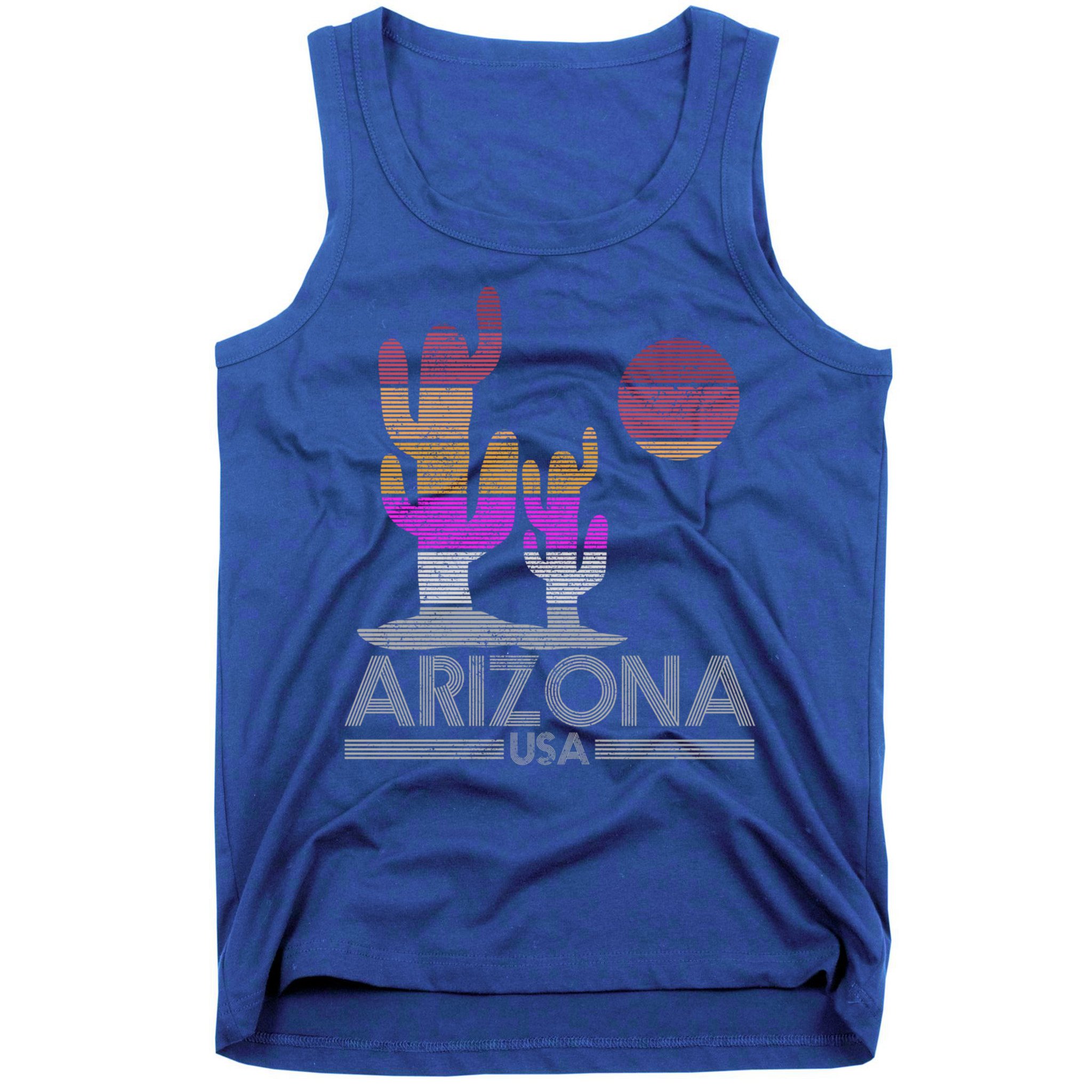 Arizona Usa Gift Vintage Retro Cactus Souvenir Gift Cool Gift Tank Top