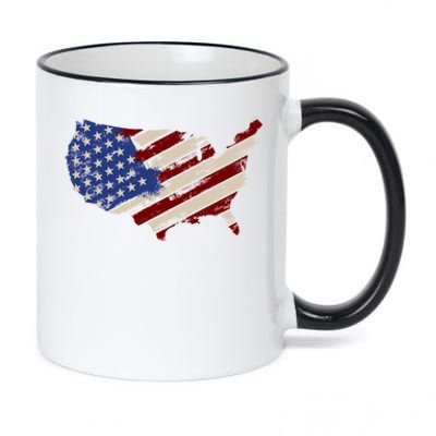 American Usa Gift 11oz Black Color Changing Mug