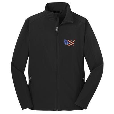 American Usa Gift Core Soft Shell Jacket