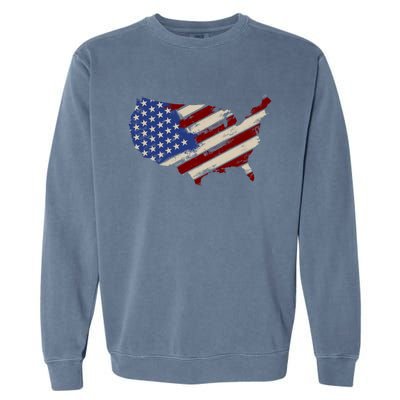 American Usa Gift Garment-Dyed Sweatshirt