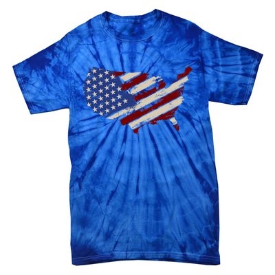 American Usa Gift Tie-Dye T-Shirt