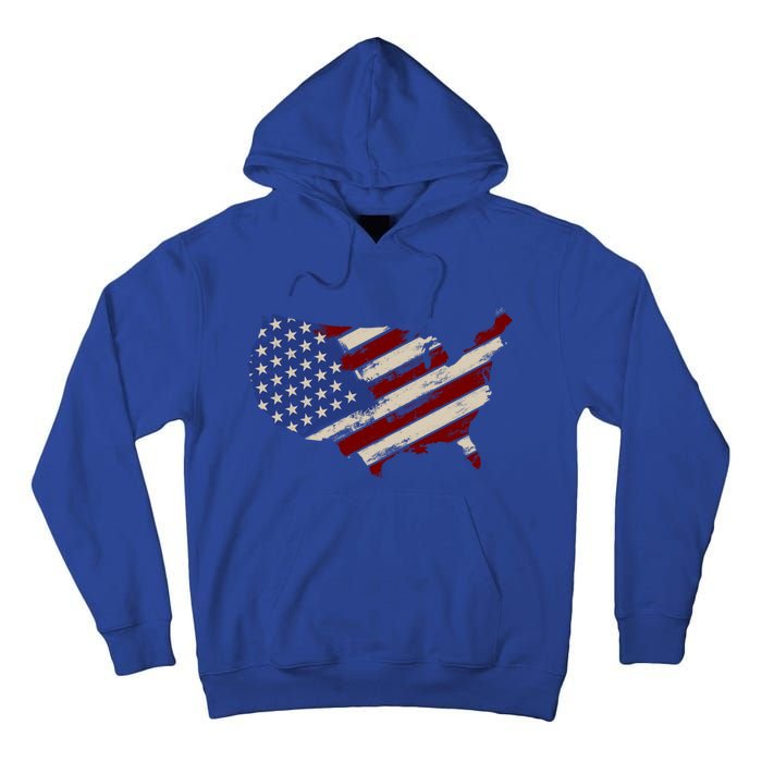 American Usa Gift Tall Hoodie