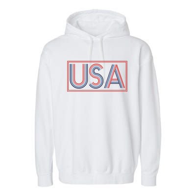 Americana Usa Gift Garment-Dyed Fleece Hoodie