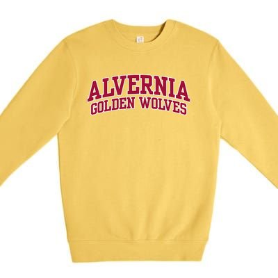 Alvernia University Golden Wolves Premium Crewneck Sweatshirt