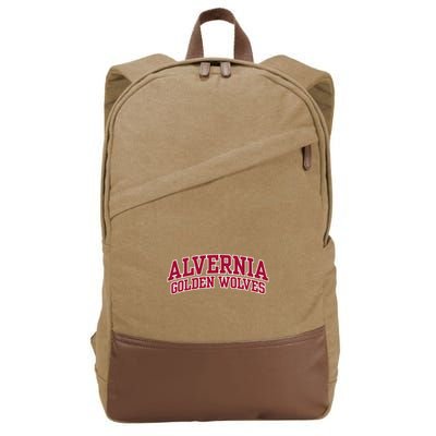 Alvernia University Golden Wolves Cotton Canvas Backpack