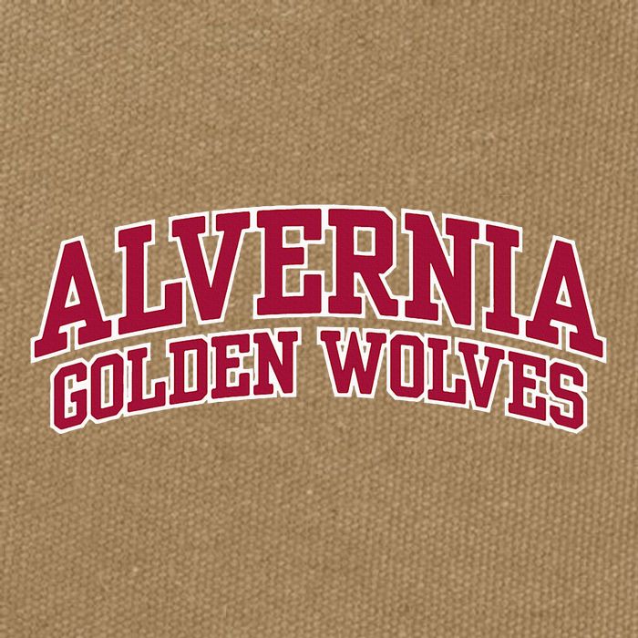 Alvernia University Golden Wolves Cotton Canvas Backpack