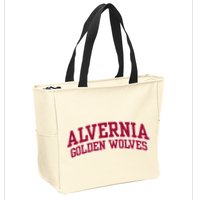 Alvernia University Golden Wolves Zip Tote Bag