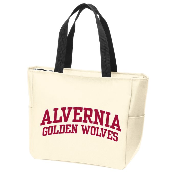 Alvernia University Golden Wolves Zip Tote Bag