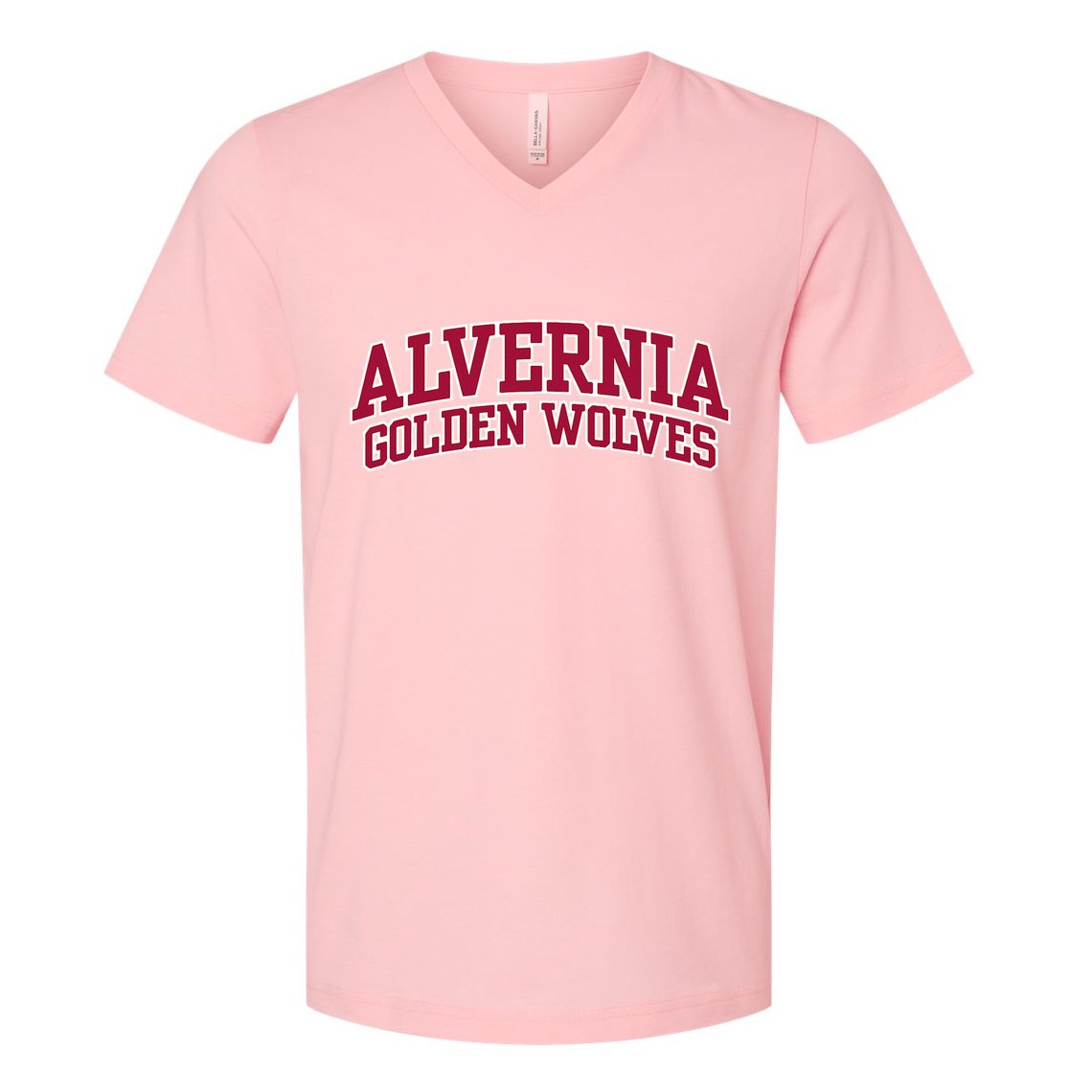 Alvernia University Golden Wolves V-Neck T-Shirt