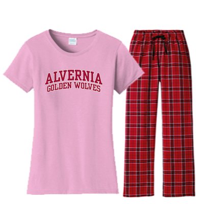 Alvernia University Golden Wolves Women's Flannel Pajama Set