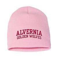 Alvernia University Golden Wolves Short Acrylic Beanie