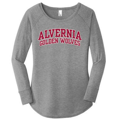 Alvernia University Golden Wolves Women's Perfect Tri Tunic Long Sleeve Shirt