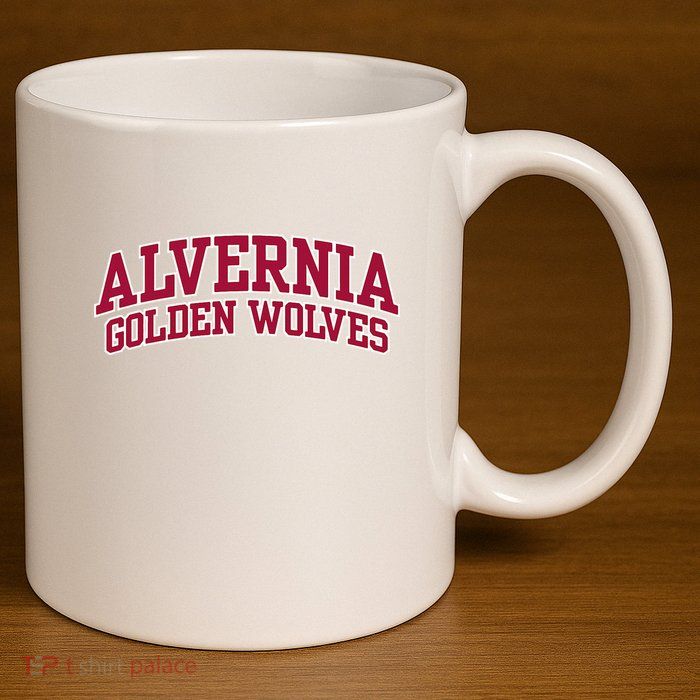 Alvernia University Golden Wolves 11oz C Handle Ceramic Mug