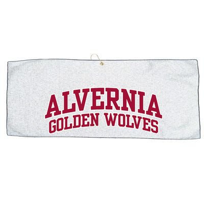 Alvernia University Golden Wolves Large Microfiber Waffle Golf Towel