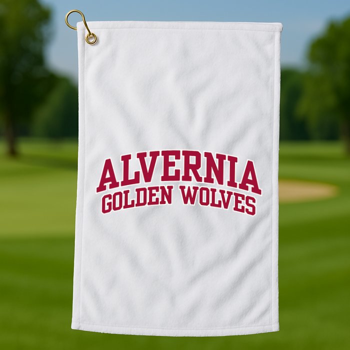 Alvernia University Golden Wolves Golf Towel