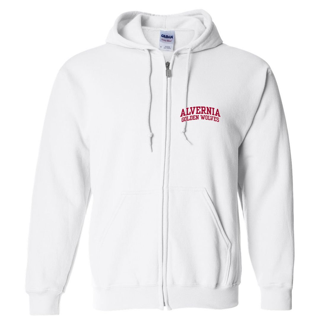 Alvernia University Golden Wolves Full Zip Hoodie