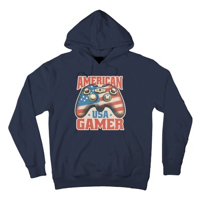 American USA Gamer Vintage Hoodie