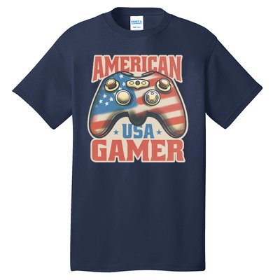 American USA Gamer Vintage Tall T-Shirt