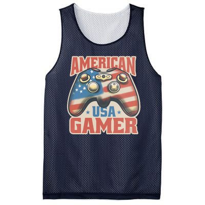 American USA Gamer Vintage Mesh Reversible Basketball Jersey Tank