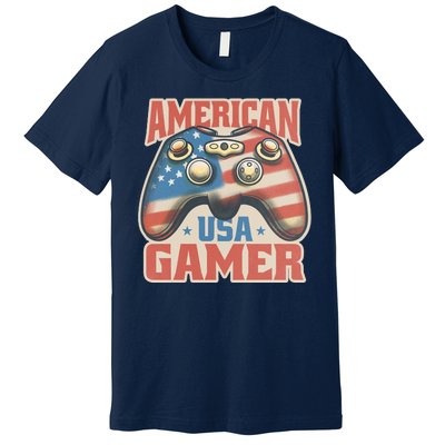 American USA Gamer Vintage Premium T-Shirt