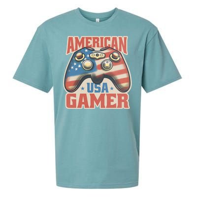 American USA Gamer Vintage Sueded Cloud Jersey T-Shirt