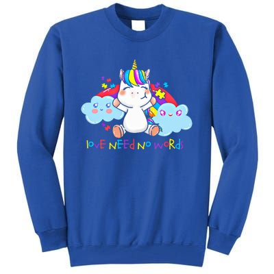 Autism Unicorn Gift Tall Sweatshirt