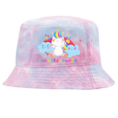 Autism Unicorn Gift Tie-Dyed Bucket Hat