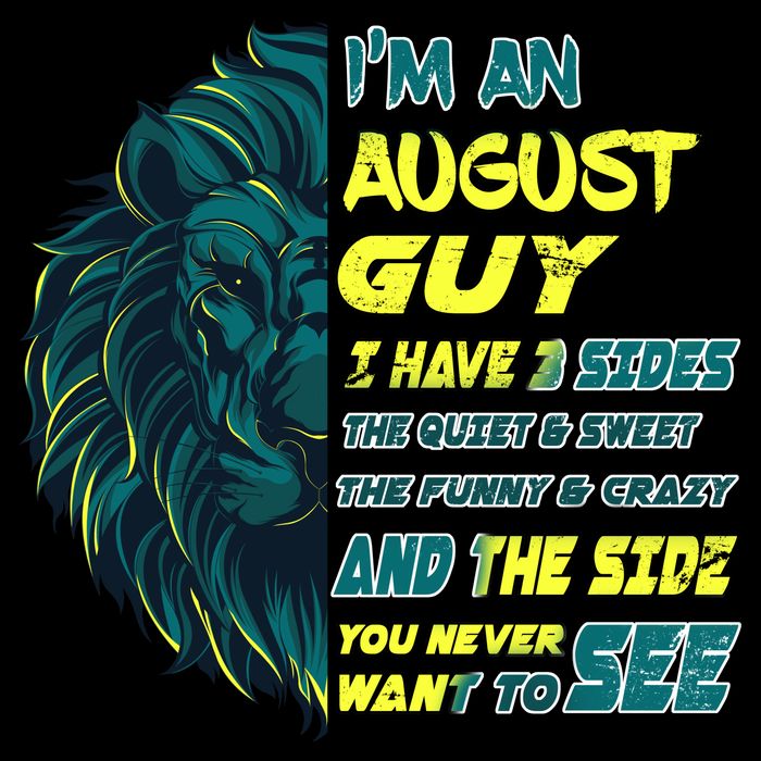 August Birthday Guy Has 3 Sides Sweet Funny Crazy  Mug