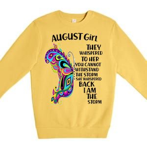 August Girl Paisley Butterfly Premium Crewneck Sweatshirt