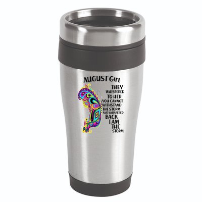 August Girl Paisley Butterfly 16oz Travel Tumbler