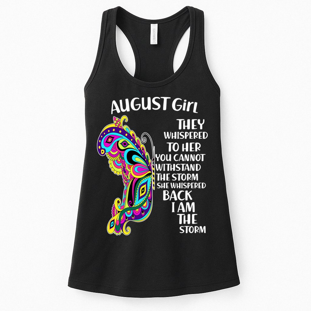 August Girl Paisley Butterfly Womens Tank Top