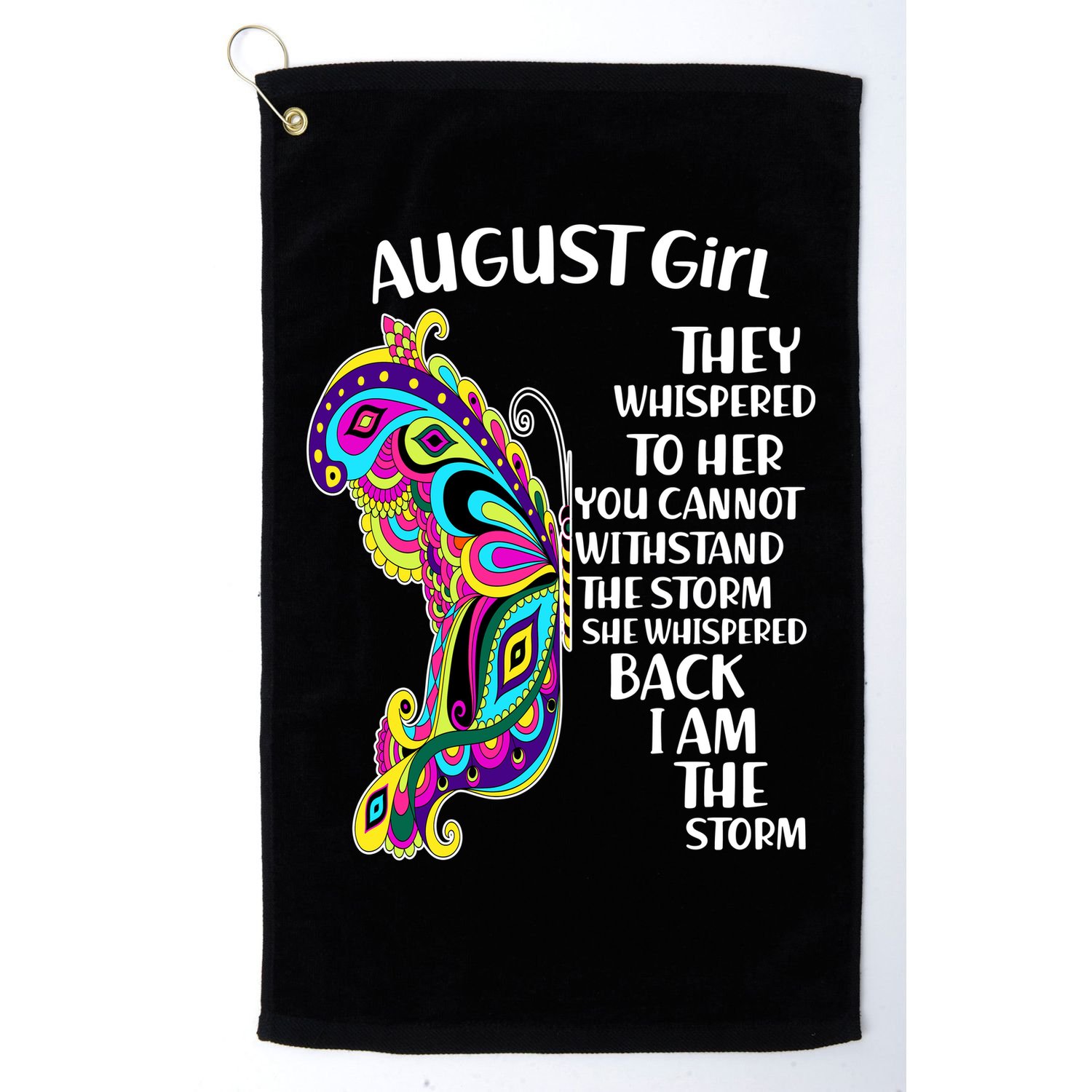 August Girl Paisley Butterfly Golf Towel