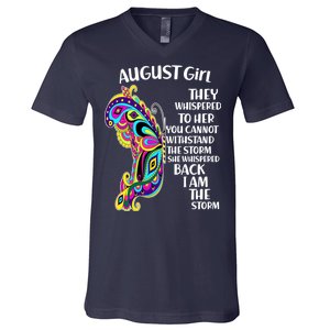 August Girl Paisley Butterfly V-Neck T-Shirt