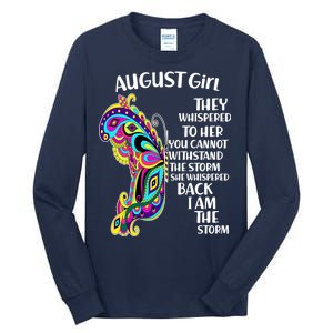 August Girl Paisley Butterfly Tall Long Sleeve T-Shirt