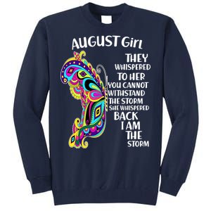 August Girl Paisley Butterfly Tall Sweatshirt