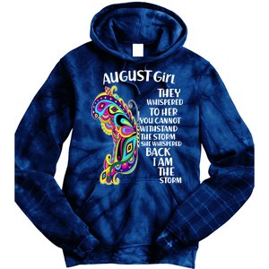 August Girl Paisley Butterfly Tie Dye Hoodie