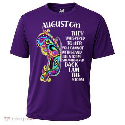 August Girl Paisley Butterfly Cooling Performance Crew T-Shirt
