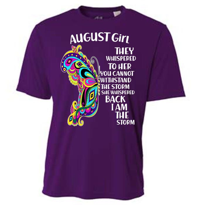 August Girl Paisley Butterfly Cooling Performance Crew T-Shirt