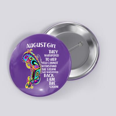 August Girl Paisley Butterfly Button