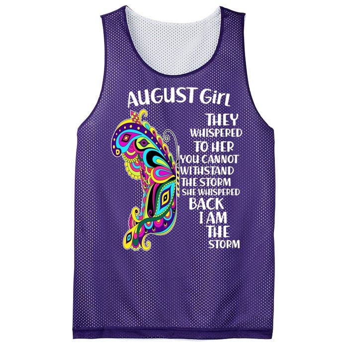 August Girl Paisley Butterfly Mesh Reversible Basketball Jersey Tank