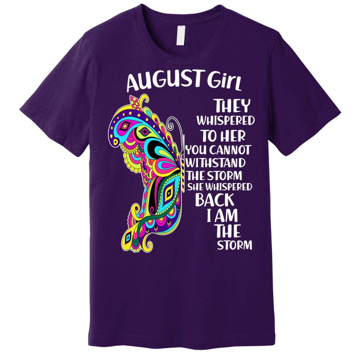 August Girl Paisley Butterfly Premium T-Shirt