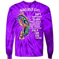 August Girl Paisley Butterfly Tie-Dye Long Sleeve Shirt