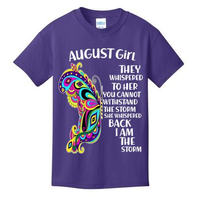 August Girl Paisley Butterfly Kids T-Shirt