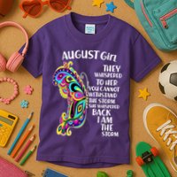 August Girl Paisley Butterfly Kids T-Shirt