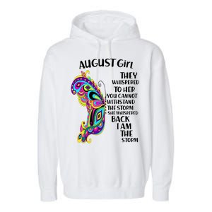 August Girl Paisley Butterfly Garment-Dyed Fleece Hoodie