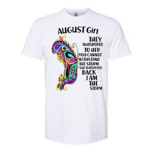 August Girl Paisley Butterfly Softstyle CVC T-Shirt