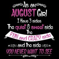 August Girl Sweet But Crazy Funny Birthday Visor