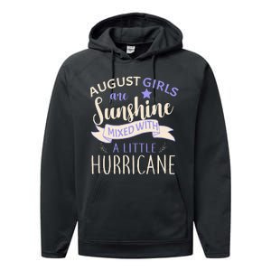 August Girls Are Sunshine Mixed With Hurricane Performance Fleece Hoodie