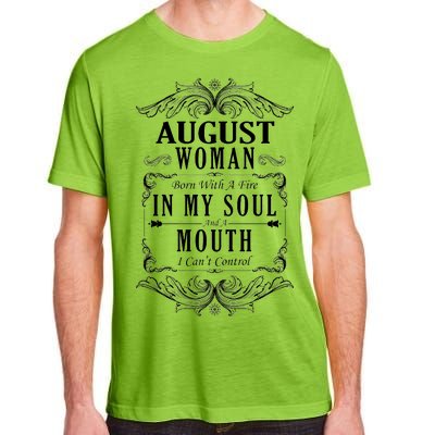 August Woman Funny Birthday Adult ChromaSoft Performance T-Shirt